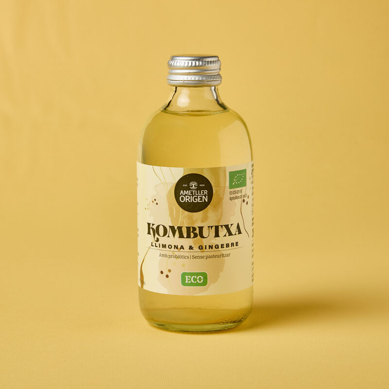 Kombutxa de gingebre i llimona Ametller Origen 250ml 