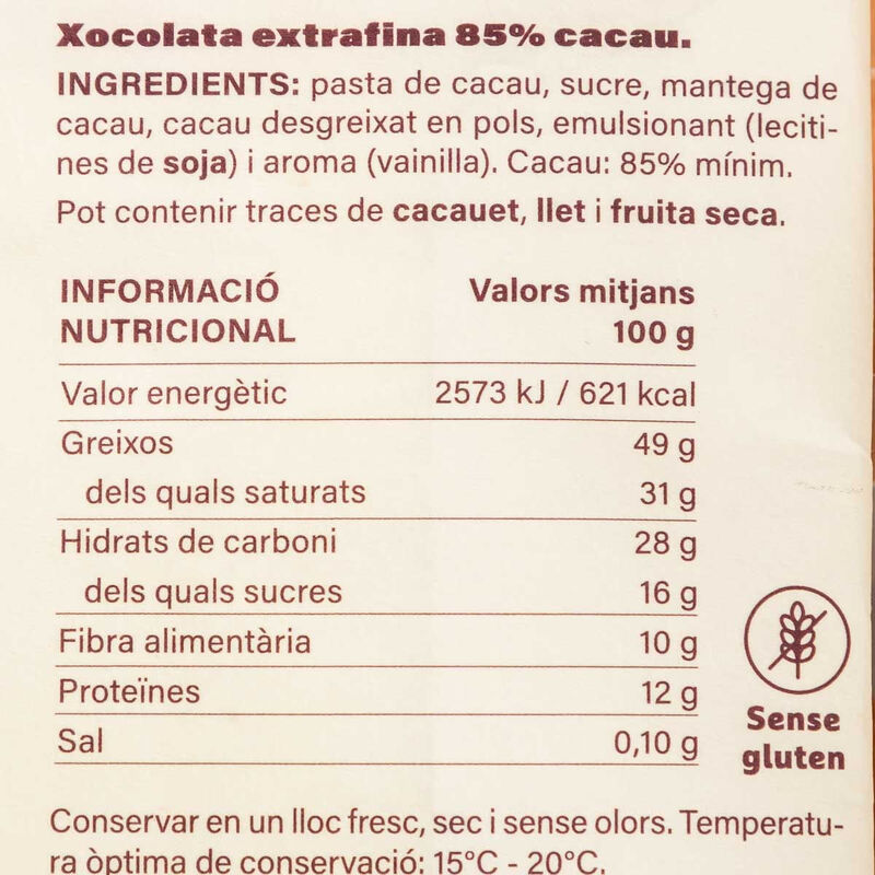 Chocolate 85% KA-KAW 85g 
