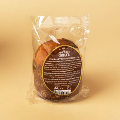 Mini panettone de xocolata Ametller Origen 80g 