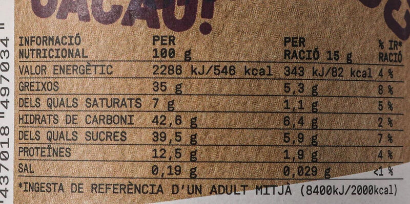 Crema d'avellana i cacau Muchmore 200g 