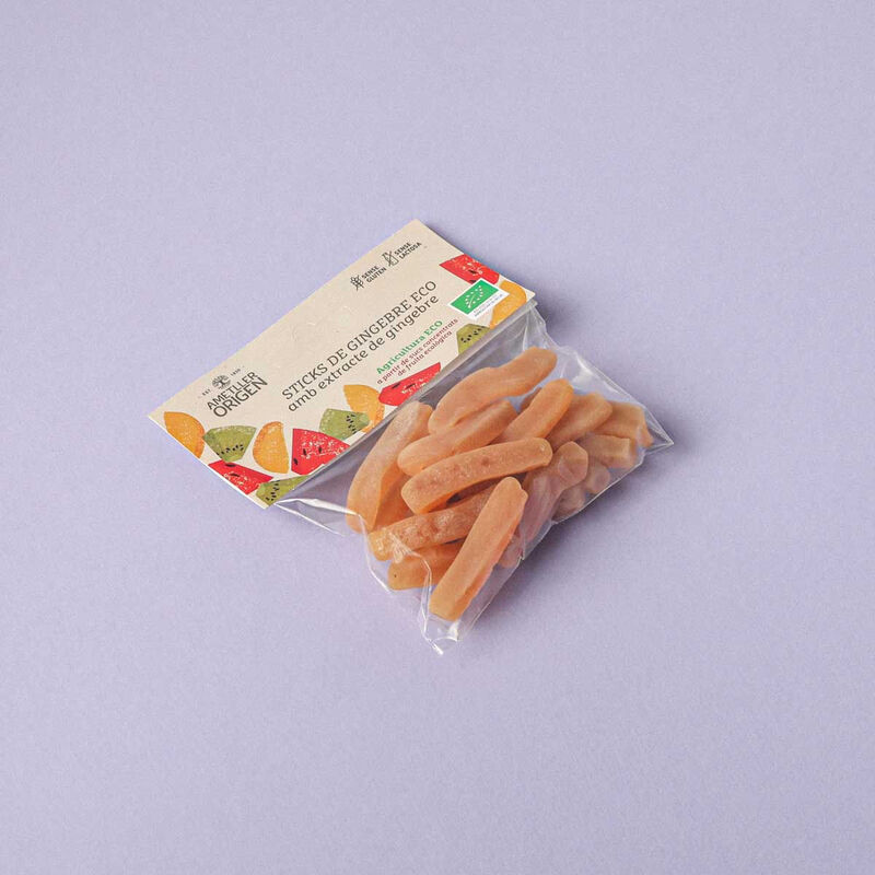Bastonets gingebre ecològics Ametller Origen 80g 