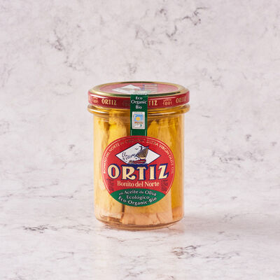 Bonítol del nord amb oliva verge ecològic Ortiz 150g 