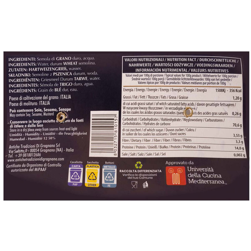 Pasta Vesuvio Gragnano 500 g