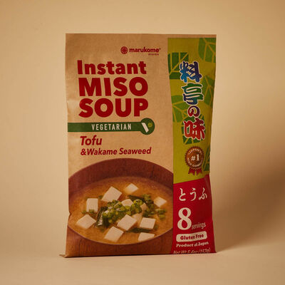 Sopa vegetal miso con tofu Marukome 152g 