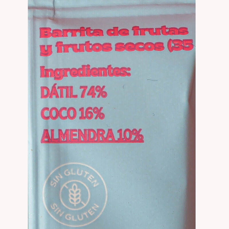 Barreta de coco amb dàtils i ametlles B3TTER 35g 
