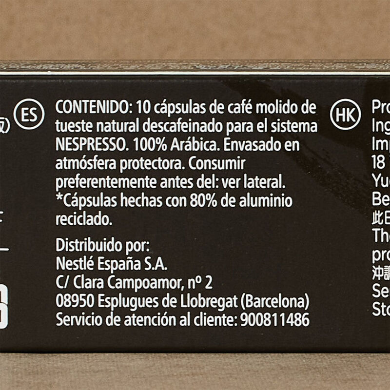 Càpsules descafeïnat expresso roast Starbucks 55g 