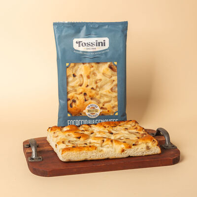 Focaccia genovesa con cebolla TOSSINI 180g 