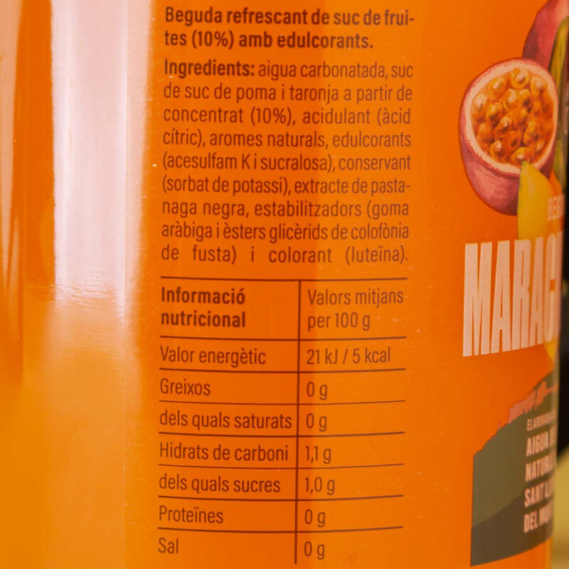 Refresc de maracujà i mango zero Ametller Origen 1L 