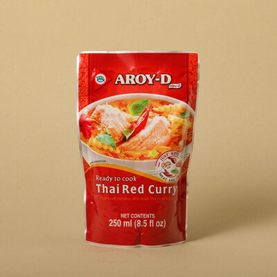 Salsa de curry rojo thai AROY-D 250ml 