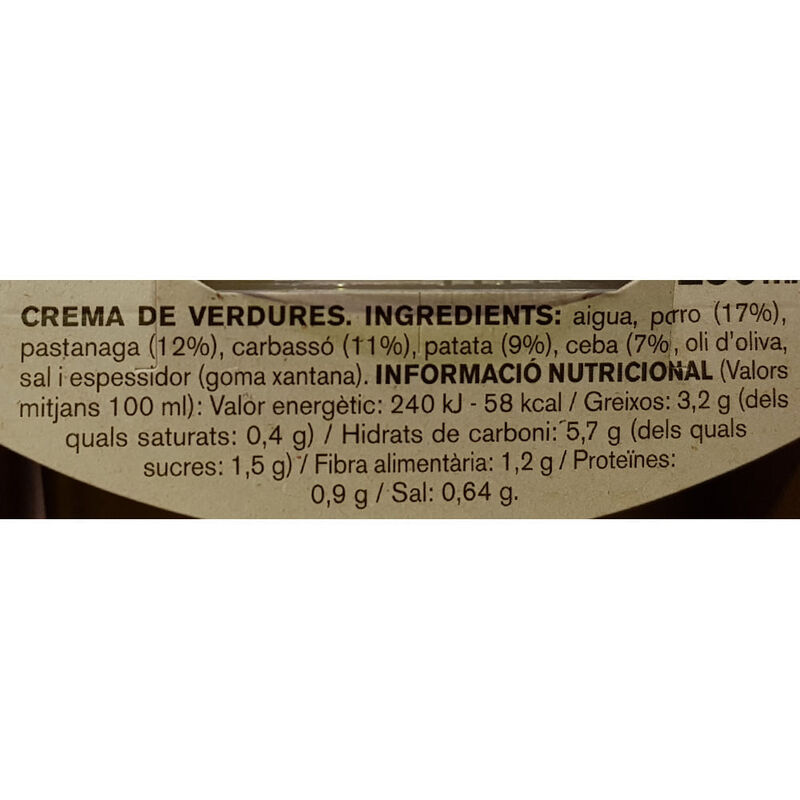 Crema de verdures Ametller Origen 250ml 