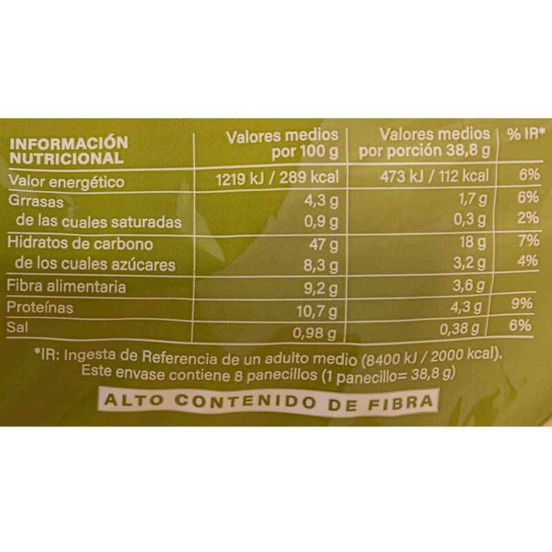 Pa multicereals amb llavors Ametller Origen 310g 