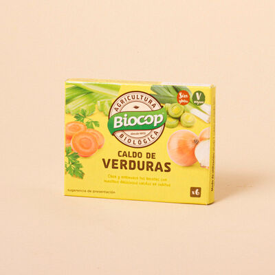 Pastillas de caldo de verduras ecológico BIOCOP 66g 