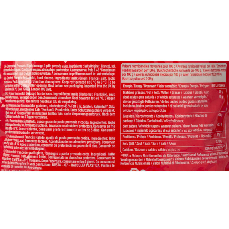 Formatge Emmental francès ratllat Entremont 160g 
