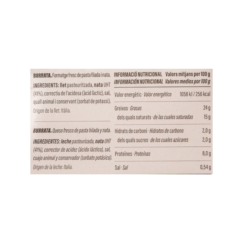 Burratina Ametller Origen 125g 