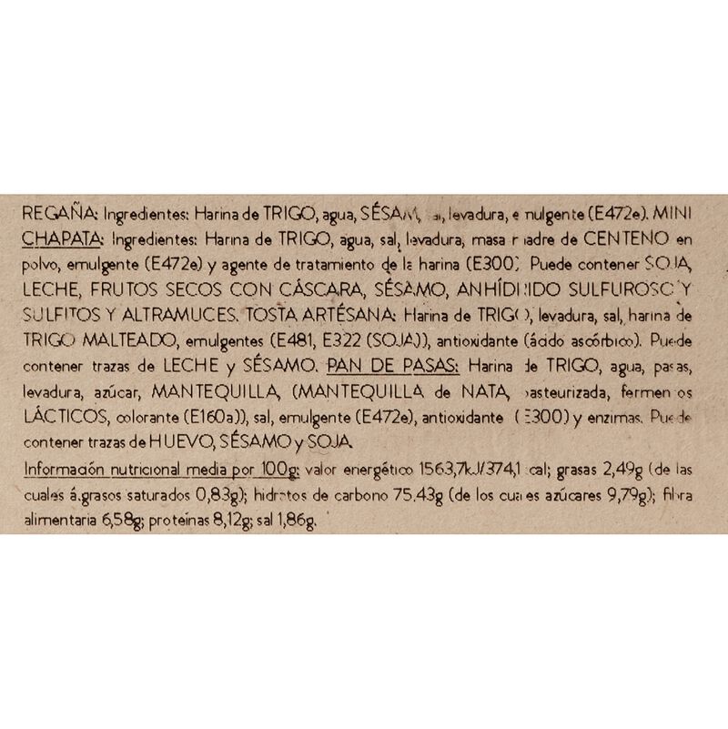 Surtido de panes Espiga Blanca 200g