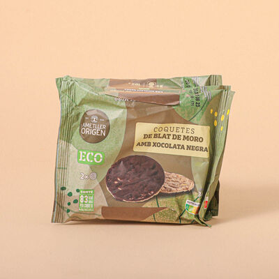 Coquetes ecològica blat moro i xocolata Ametller Origen 102g 