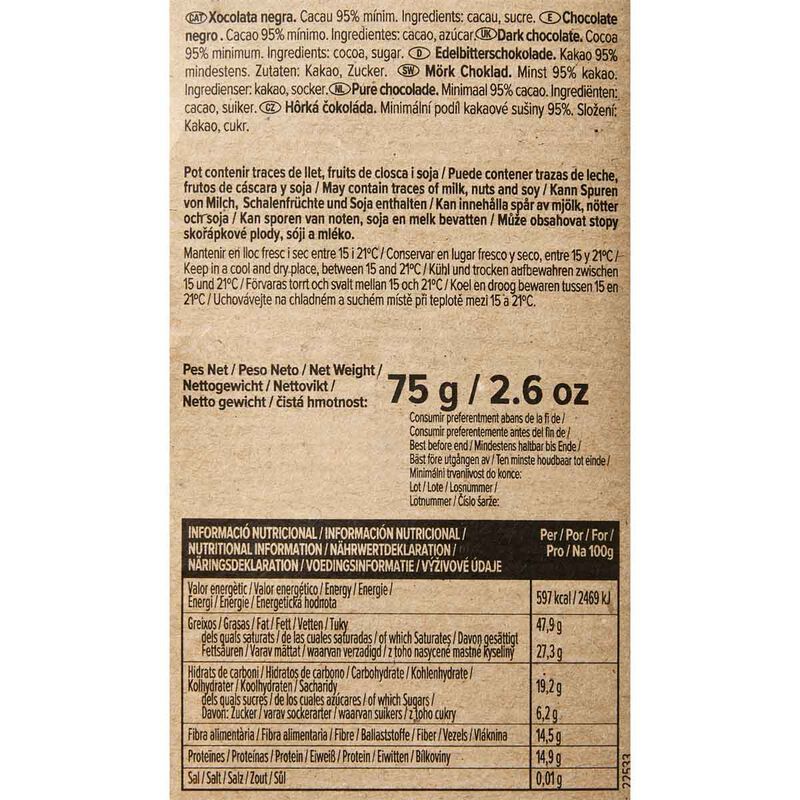Chocolate 95% Classic Blanxart 75g 