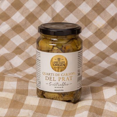 Cuartos de alcachofa a la brasa del Prat Ametller Origen 5 Estrelles 340g 