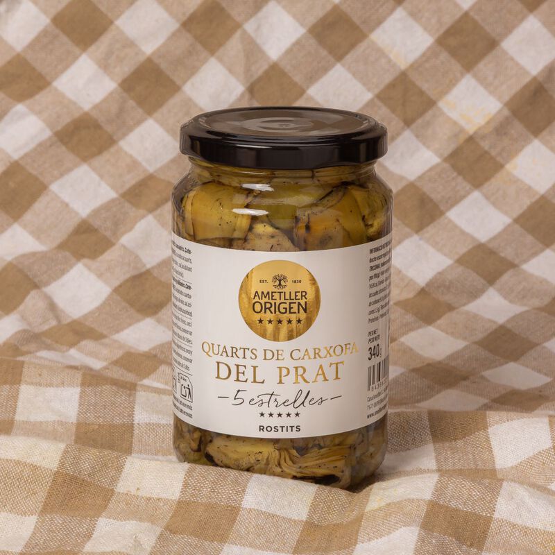 Cuartos de alcachofa a la brasa del Prat Ametller Origen 5 Estrelles 340g