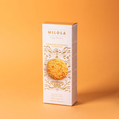 Cookie de zanahoria especiada, sin gluten Milola 140g 