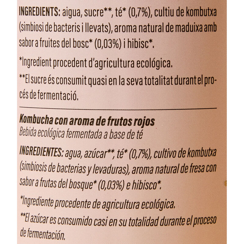 Kombucha frutos rojos Ametller Origne 250ml 
