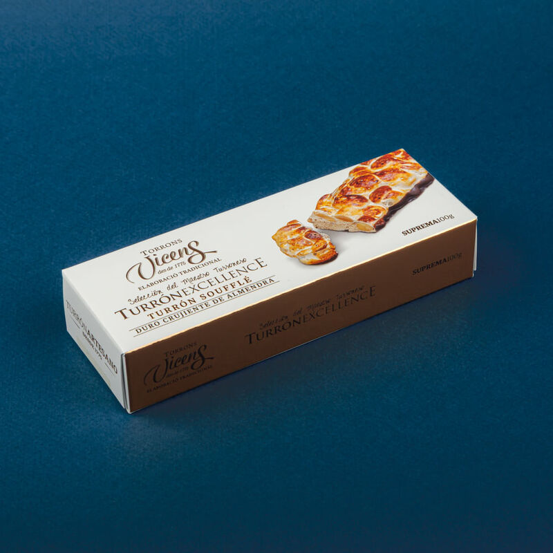 Torró de Soufflé d'ametlla Vicens 100g