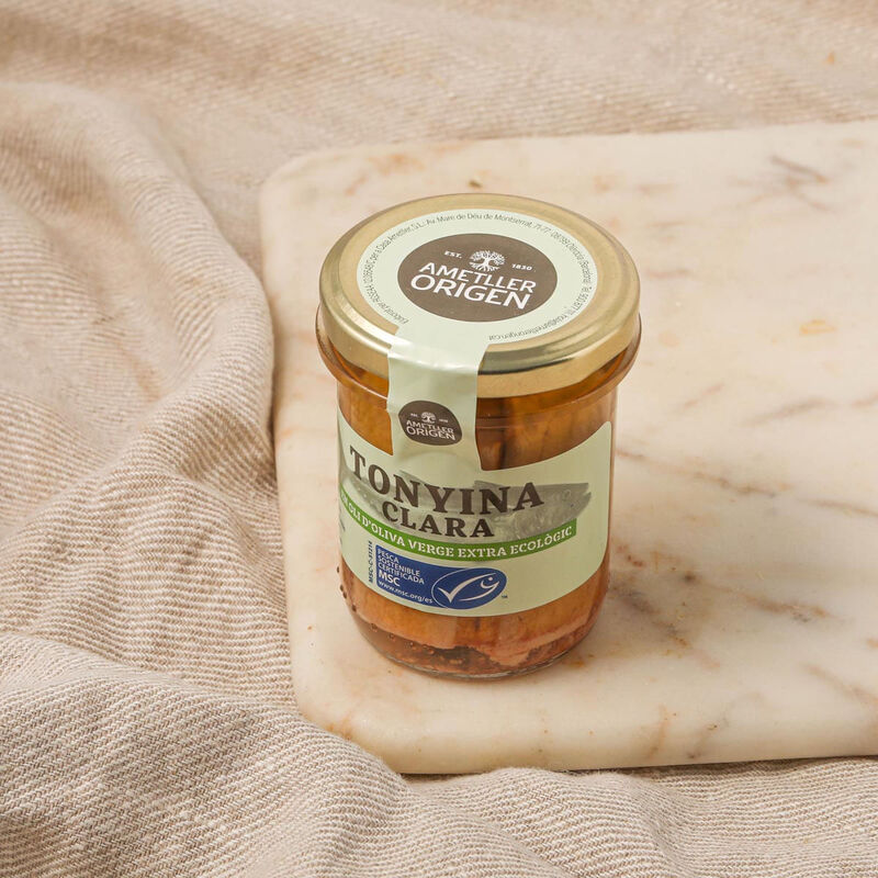 Tonyina en oli d´oliva extra ecològic Ametller Origen 140 g 