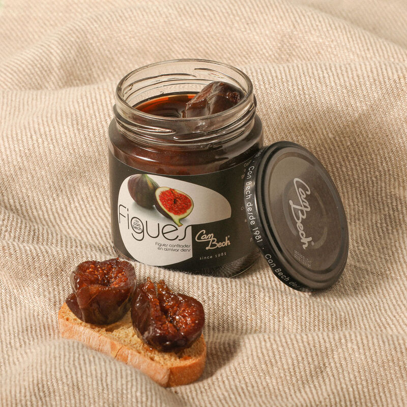 Figues confititades en almívar Can Bech 270g 