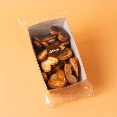 Mini ulleres mig banyades en xocolata La Granja 175g 