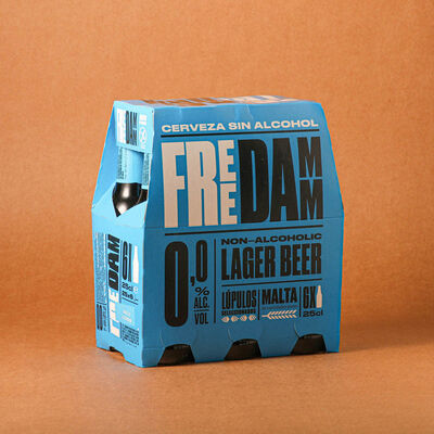 Cerveza free 0,0% alcohol Damm 25cl - pack 6uds. 