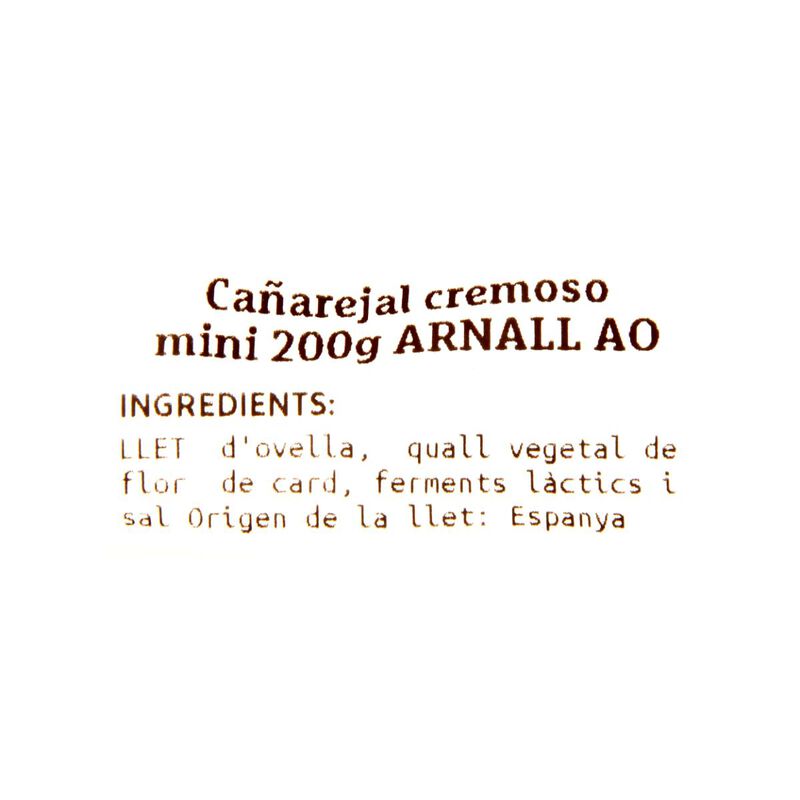 Cañarejal cremoso mini Ametller Origen by Arnall 200g