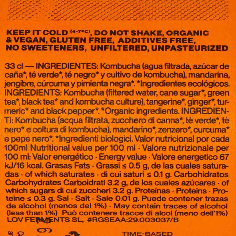 Kombutxa mandarina Lov Ferments 330ml 