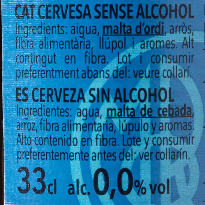 Cervesa 0,0% Moritz 33cl 