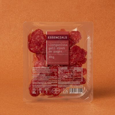 Longaniza pavo de pagès Essencials 80g 