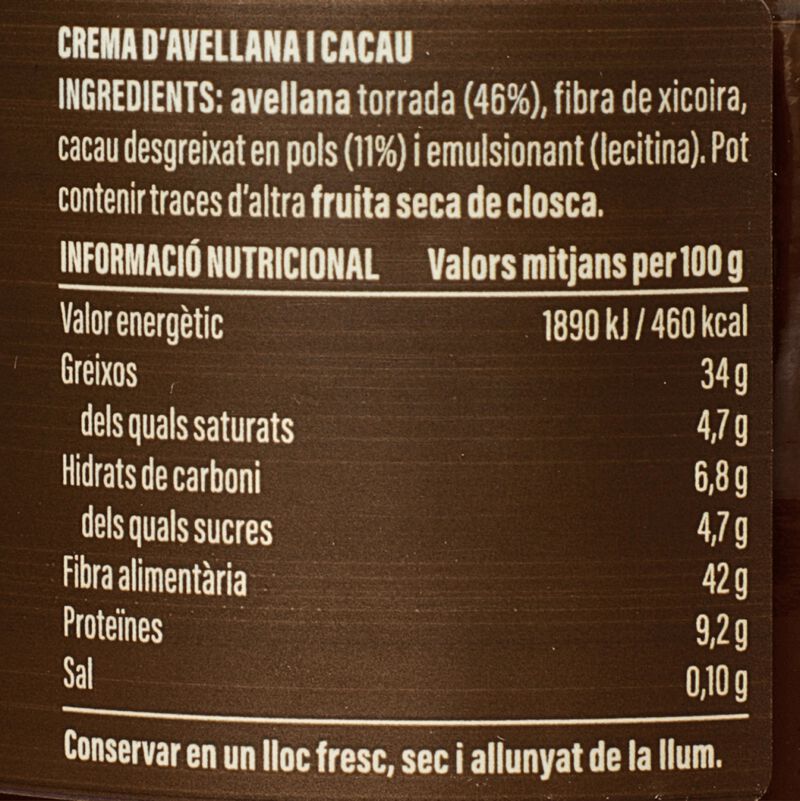 Crema avellana i cacau Ametller Origen 200 g 