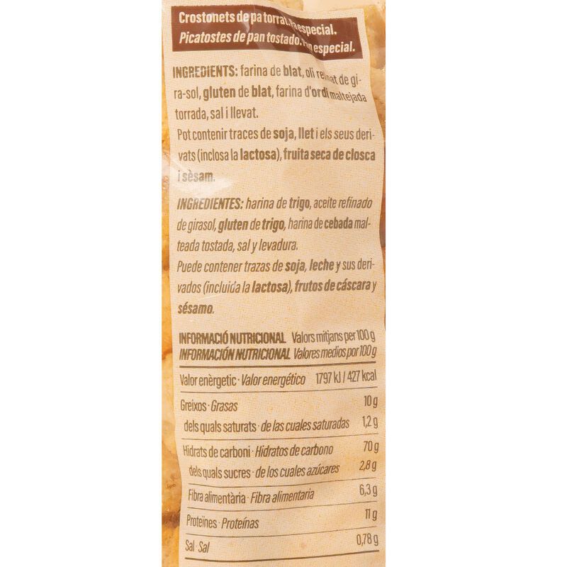 Picatostes tostados Ametller Origen 90g 