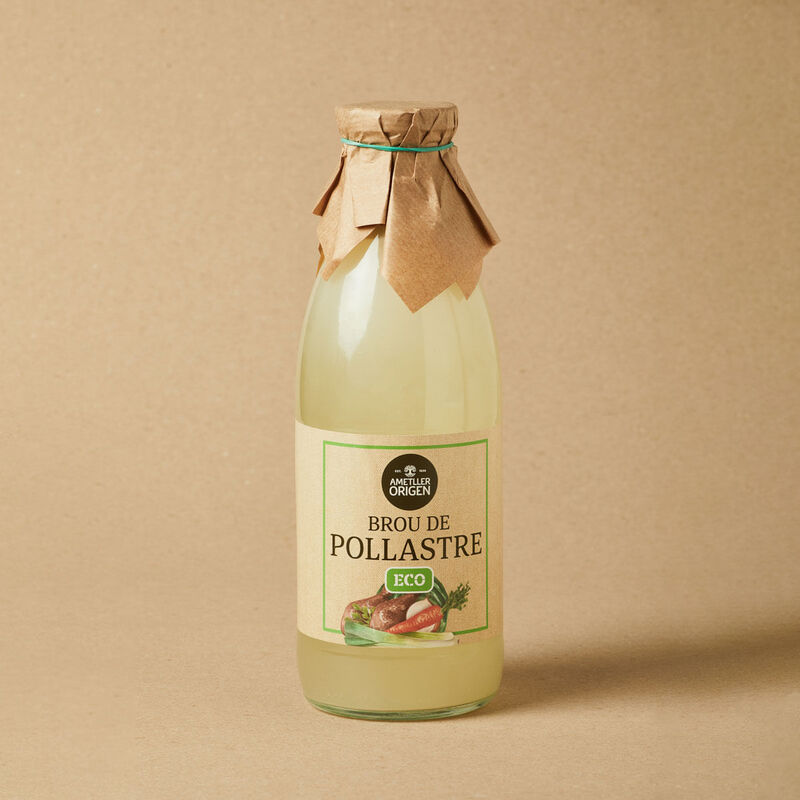 Brou de pollastre ecològic Ametller Origen 1l