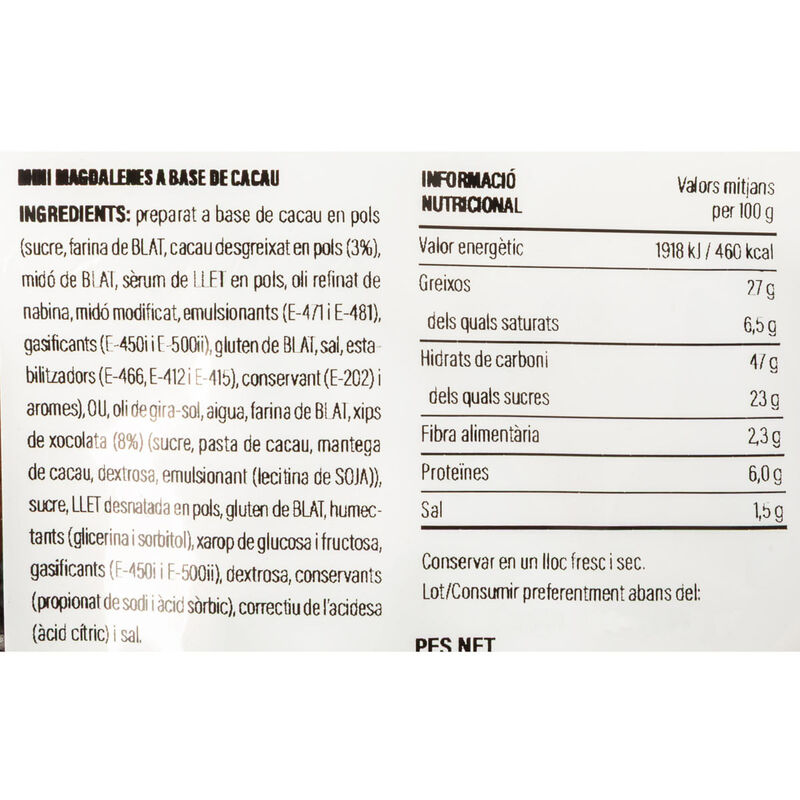 Magdalenes mini bombó Ametller Origen 200g 