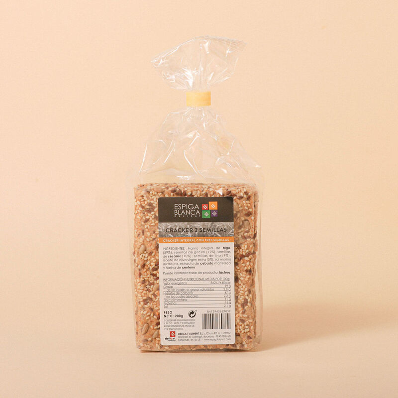 Crackers de 3 semillas Ametller Origen 200g 