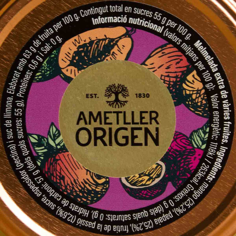 Melmelada de fruites exòtiques Ametller Origen 370g 