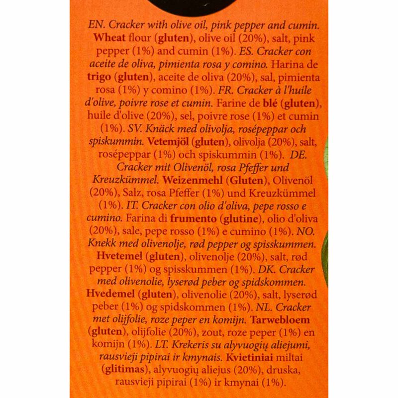 Crackers de pebre rosa i comí Lady Joseph 100g 