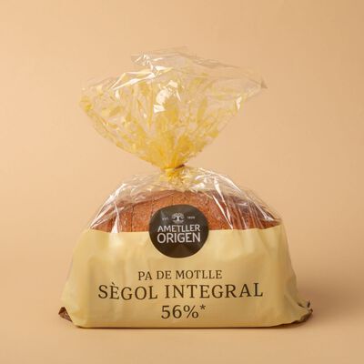 Pan de molde centeno integral 56% Ametller Origen 290g 