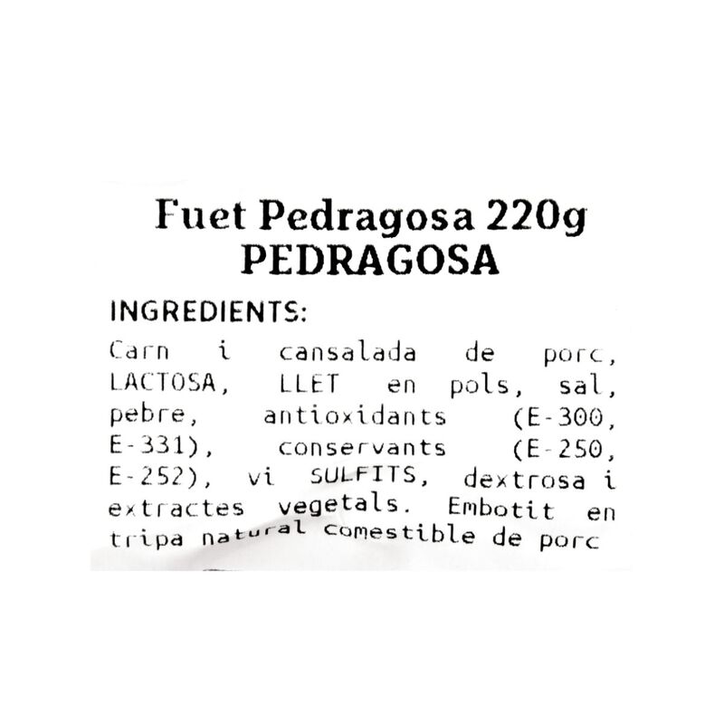 Fuet Pedragosa 220g 