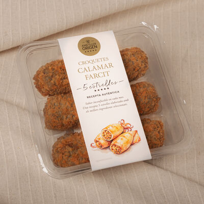 Croquetas de calama rellenas con tinta Ametller Origen 168g - 6uds. 