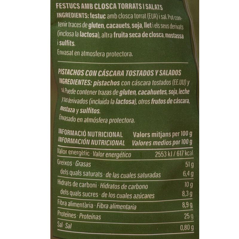 Pistachos tostados Essencials 200g