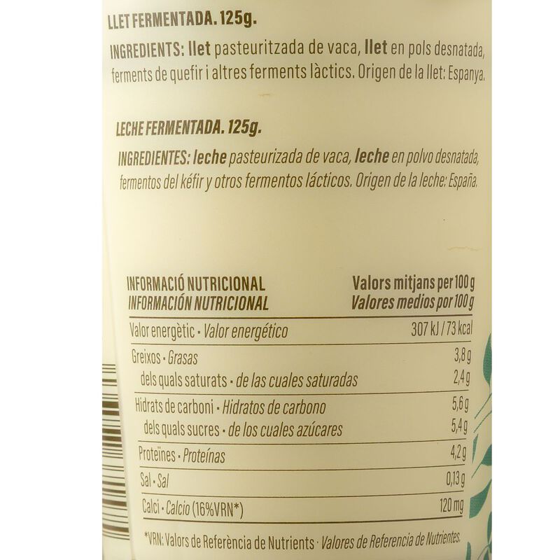 Kéfir natural Ametller Origen 125g - 4uds.