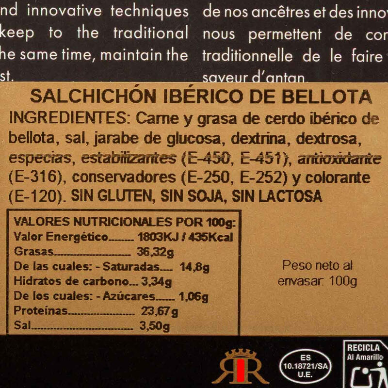 Salchichón extra ibérico de bellota Revisan 100g