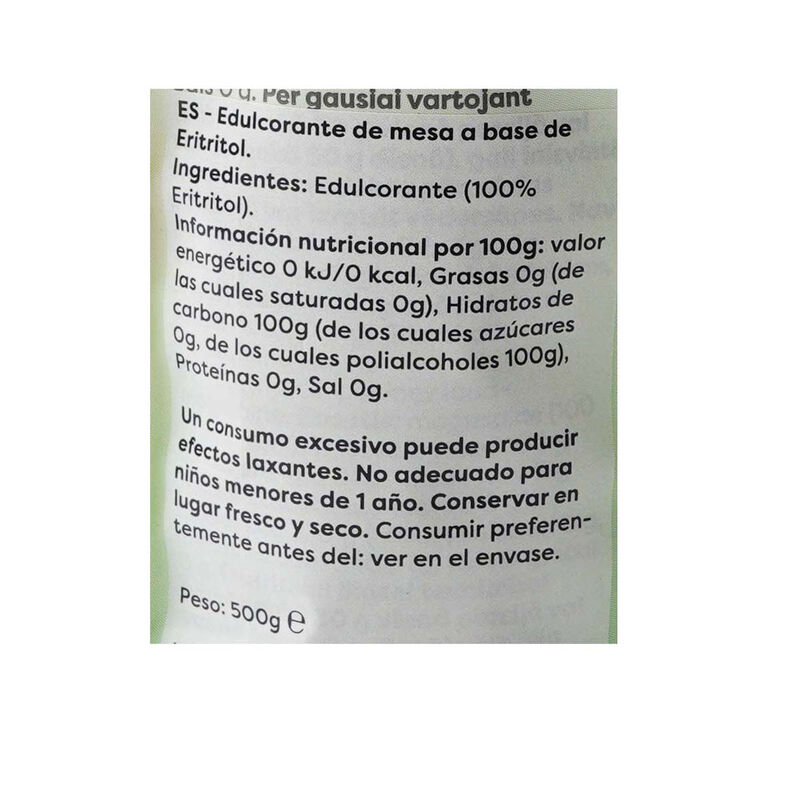 Eritritol sweetlife 500g 