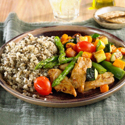 Heura quinoa, lentejas y verduras Ametller Origen 390g 