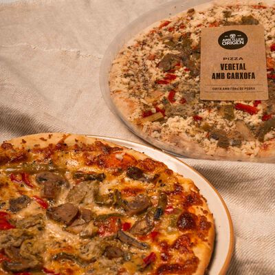 Pizza vegetal con alcachofa Ametller Origen 390g 
